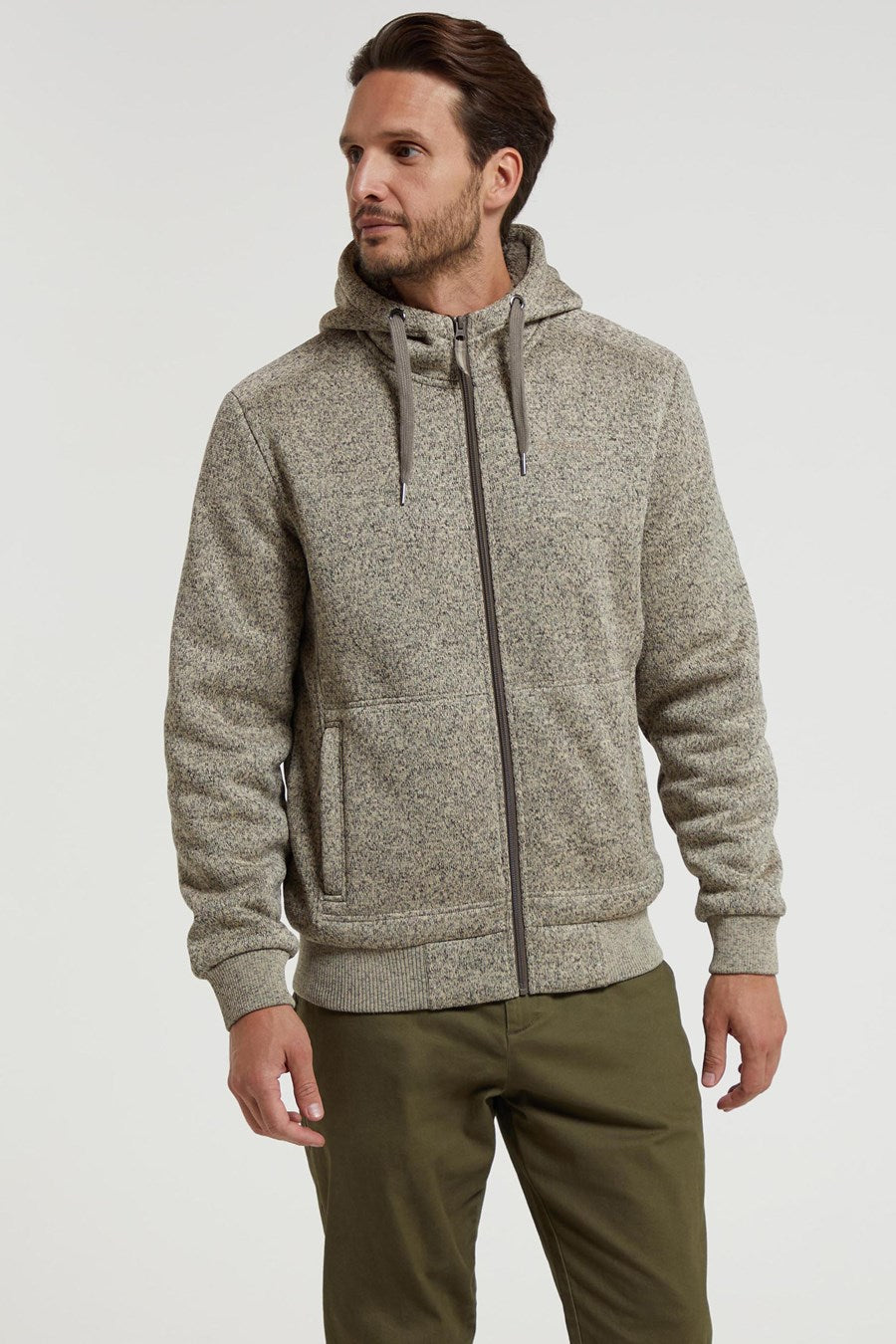 RYJ CLOTHING ARTICLE # 4265 Mens Fur Lined Hoodie